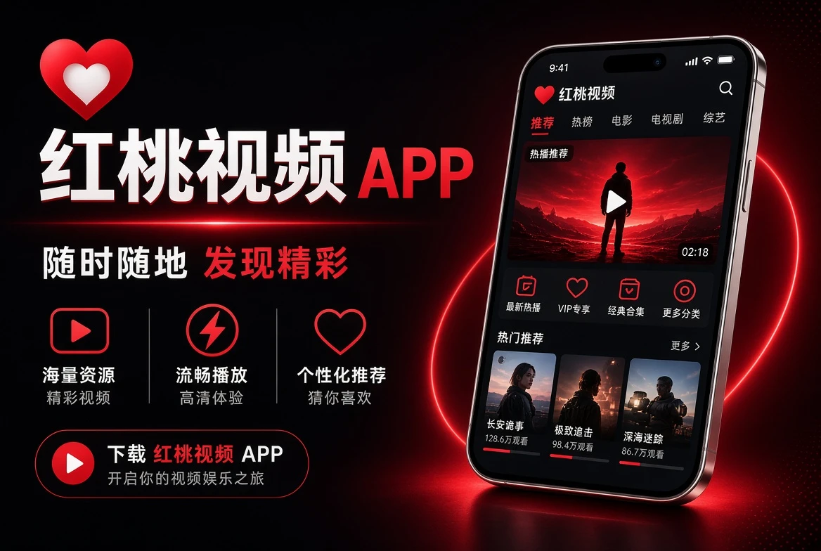 红桃视频移动端内容阅读界面原创示意图
